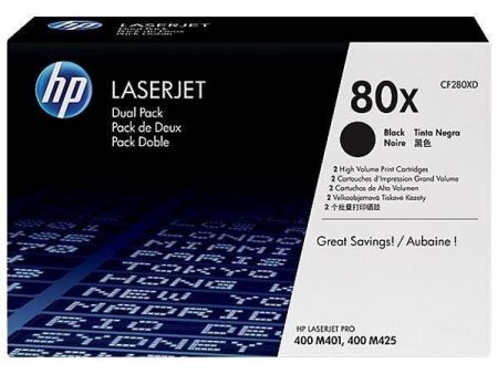 CF280XD Toner pro LaserJet Pro 400 M401 série, M425 tiskárny, HP černá, 2*6,9k