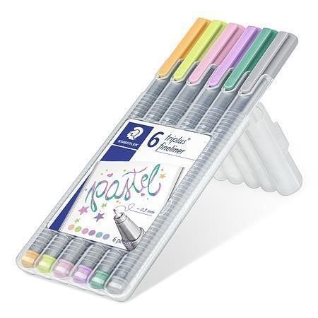 Linery &quot;Triplus 334 Pastel&quot;, sada 6 barev - pastelové, 0,3mm, STAEDTLER