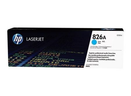 CF311A Toner pro LaserJet Enterprise M855 tiskárny, HP 826A, cyan, 31,5 tis. stran