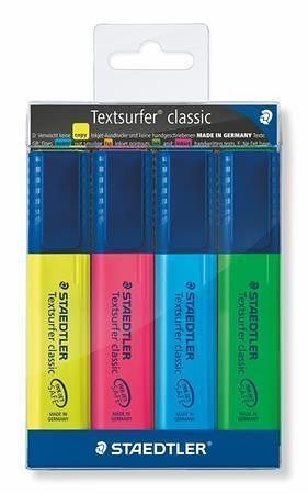Zvýrazňovač &quot;Textsurfer classic 364&quot;, 4 barvy, 1-5mm, STAEDTLER
