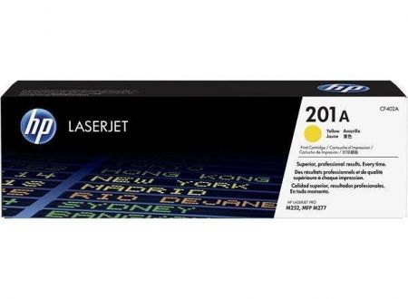 Toner HP 201A, do tiskárny Color LaserJet Pro M252, M277, žlutá, 1,4k , HP