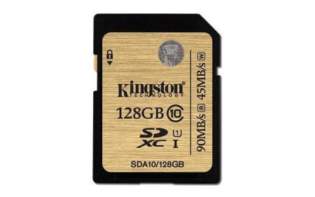 Paměťová karta SDXC &quot;Ultimate&quot;, 128GB, Class 10/U1, 90/45 MB/s, KINGSTON