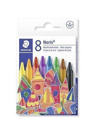 Voskovky &quot;Noris Club&quot;, 8 barev, průměr 8 mm, STAEDTLER 