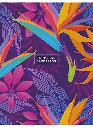 Sešit &quot;Tropical obsession&quot;, mix motivů, čtverečkovaný, A5, 48 listů, SHKOLYARYK