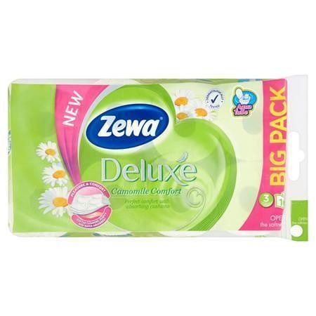 Toilet paper, 3 ply, 16 rolls, ZEWA &quot;Deluxe, chamolile