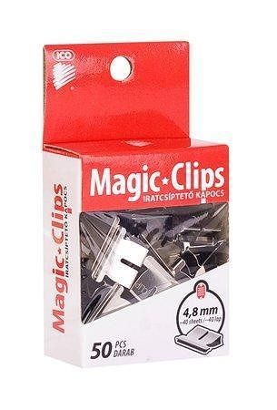 Klip na dokumenty, 4,8 mm, ICO &quot;Magic Clips&quot;