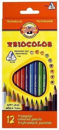 Barevné pastelky &quot;Triocolour 3132/12&quot;, 12ks, trojhranné, KOH-I-NOOR