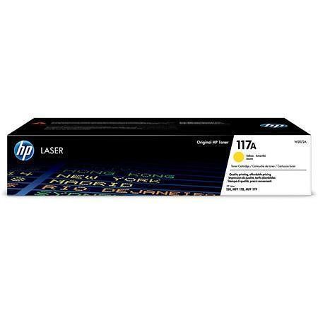 W2072A Toner cartridge pro Color Laser 150, MFP178, MFP179 tiskárny, HP 117A, žlutá, 700