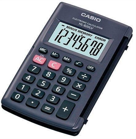 Kalkulačka kapesní, 8místný displej, CASIO &quot;HL-820LV&quot;