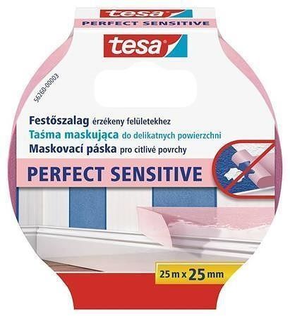 Maskovací páska na tapety &quot;Perfect Sensitive 56260&quot;, 25 mm x 25 m, TESA