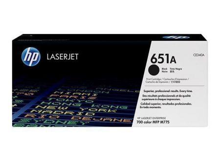 CE340A Toner pro Laserjet Enterprise MFP M775 tiskárny, HP 651A, černá, 13,5 tis. stran