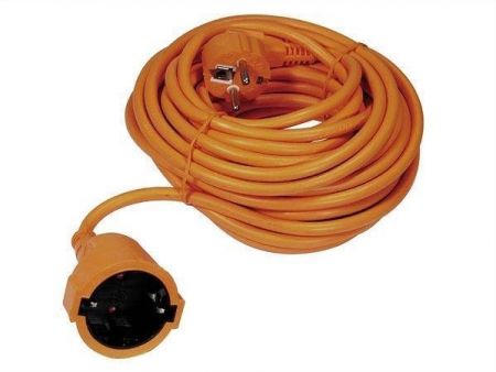 Prolužovací kabel, 1 zásuvka, 20 m, žlutý