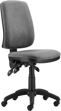 Office chair, fabric, black base, &quot;1640 ASYN&quot;, grey