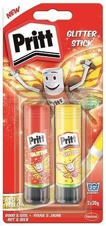 Lepicí tyčinka &quot;Pritt&quot;, se třpytkami, 2x20 g, HENKEL