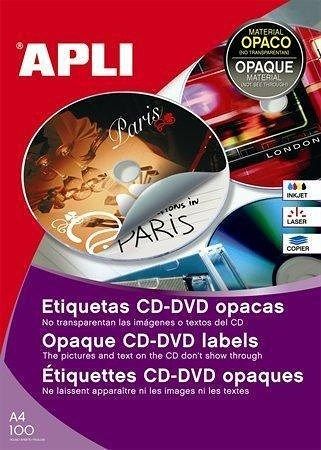 Etikety na CD/DVD, A4, APLI