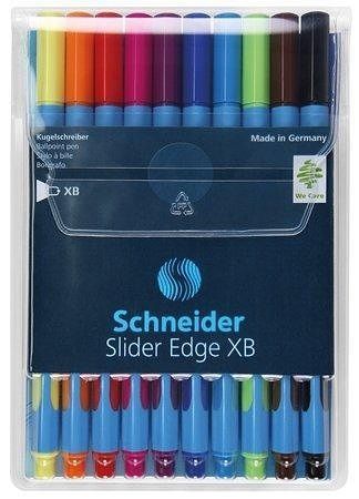 Kuličkové pero &quot;Slider Edge XB&quot; sada, mix barev, 0,7 mm, s uzávěrem, SCHNEIDER