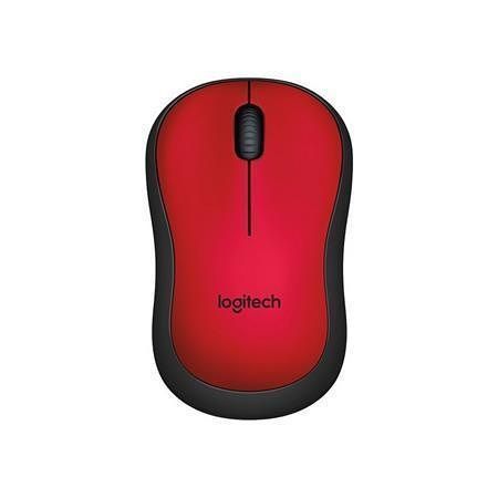 Myš &quot;M220 Silent&quot;, červená, bezdrátová, optická, USB, mini, LOGITECH 