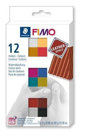 FIMO® &quot;Leather Effect&quot; sada 12 barev 25g