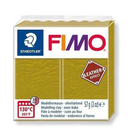 FIMO® &quot;Leather Effect&quot;, olivová 57g