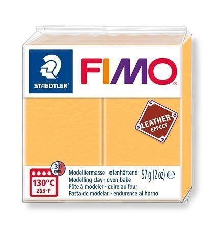 FIMO® &quot;Leather Effect&quot;, šafránová 57g