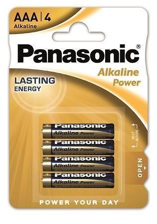 Baterie &quot;Alkaline power&quot;, AAA 4 ks, PANASONIC 