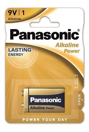 Baterie &quot;Alkaline power&quot;, 9V, 1 ks, PANASONIC