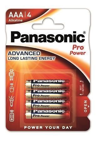 Baterie &quot;Pro power&quot;, AAA 4 ks, PANASONIC