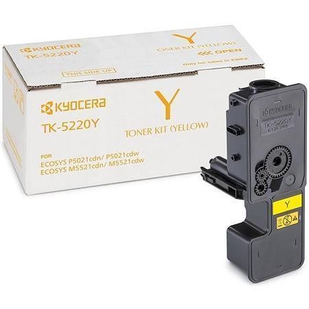 TK5220Y Toner pro P5021cdn, P5021cdw, M5521cdn, M5521cdw tiskárny, KYOCERA žlutá 1,2tis. s