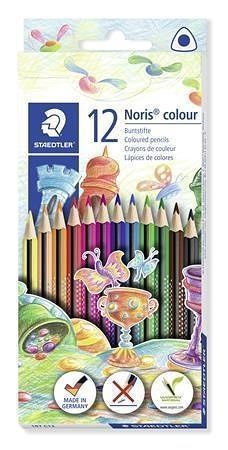 Pastelky &quot;Noris Colour&quot;, 12 barev, sada, trojúhelníkový tvar, STAEDTLER