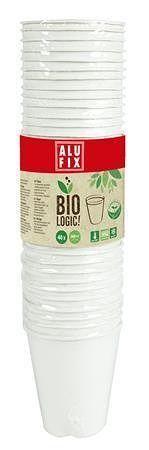 Pohárek, kelímek &quot;BioLogic&quot;, 260 ml, 40 ks, ALUFIX