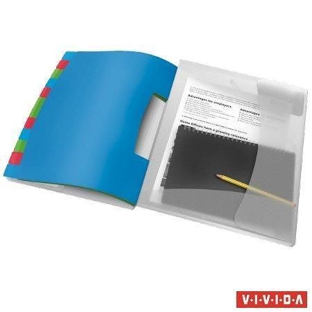 Třídicí desky Esselte &quot;Vivida&quot;, transparentní, A4, 12 částí, plast, ESSELTE