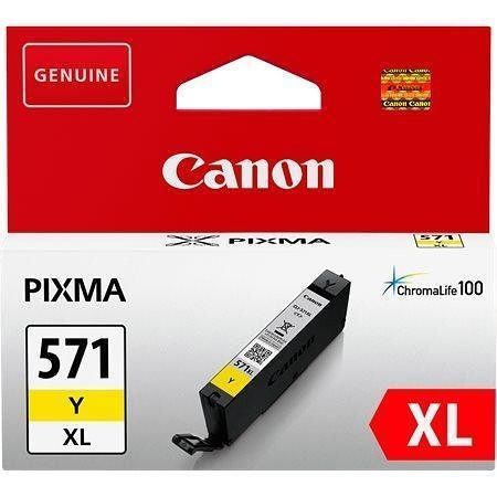 CLI-571YXL Toner pro Pixma MG5750,6850,7750 tiskárny, CANON žlutá, 11 ml