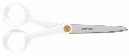 Nůžky na papír, 17 cm, FISKARS &quot;Functional Form&quot;, bílé