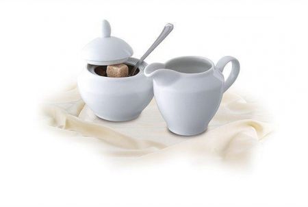 Konvička na mléko, porcelánová, 15 cl, ROTBERG &quot;Basic&quot;, bílá