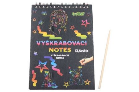 Vyškrabávací notes 20x13,5cm /12 listů