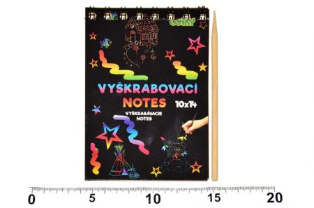 Vyškrabávací notes 14x10cm /12 listů