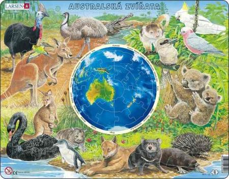 Puzzle zvířata Austrálie 90 dílků