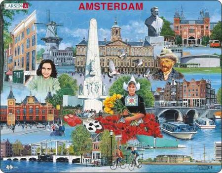 Puzzle Amsterdam - zajímavosti 70 dílků