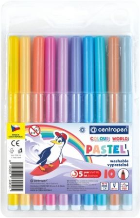 CENTROPEN Popisovač 7550/10 trojhranný pastel