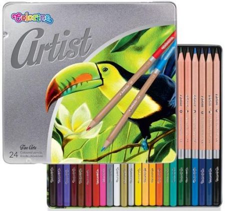 Pastelky Colorino Artist 24ks kovová krabička