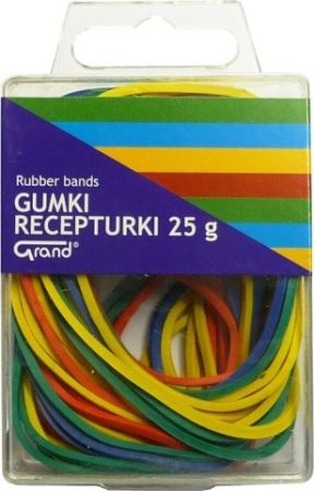 Gumičky barevné mix 25gr plast.krabička 130-1715