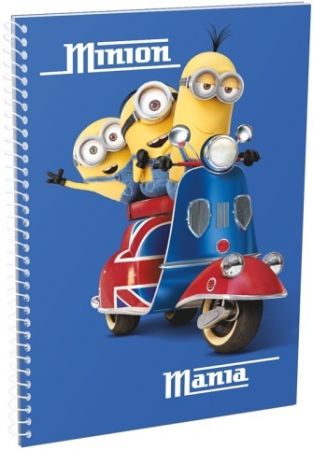 Blok A5 70l linka spirála bok Minions London 16443305