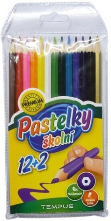 Pastelky Tempus 0613 12+2 barvy