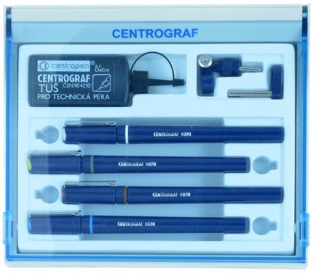 CENTROPEN Technická pera 9070/4 - 0,25;0,35;0,5;0,7