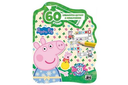 60 zábavných aktivit a omalovánek Prasátko Peppa