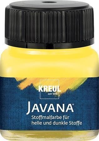 Barva na světlý a tmavý textil, žlutá, 20 ml, JAVANA, KREUL