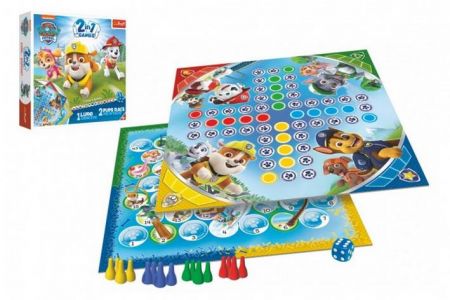 Soubor her 2v1 Člověče, nezlob se, Psí závod Tlapková patrola/Paw Patrol v krabici 24,5x24