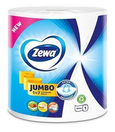 Papírové utěrky &quot;Jumbo White&quot;, role, 325 útržků, ZEWA