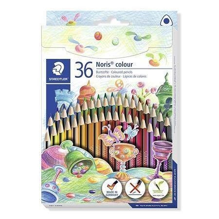 Barevné pastelky &quot;Noris Colour&quot;, 36 barev, trojhranné, STAEDTLER