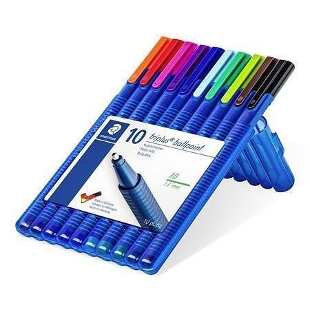 Kuličkové pero &quot;Design Journey Triplus&quot;, sada 10 barev, 1,6 mm, STAEDTLER